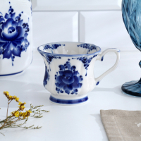 Чашка &laquo;Валерия&raquo;, H=8,5 см, гжель