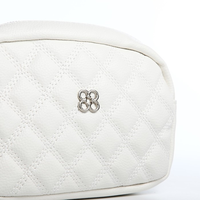 Сумка кросс-боди на молнии, цвет белый