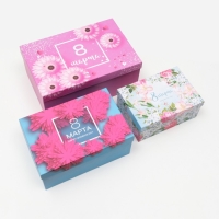 Набор коробок 3 в 1 "Прекрасной даме", 28,5 х 18,5 х 12 - 19 х 13 х 8 см Набор коробок 3 в 1 "Прекрасной даме", 28,5 х 18,5 х 12 - 19 х 13 х 8 см