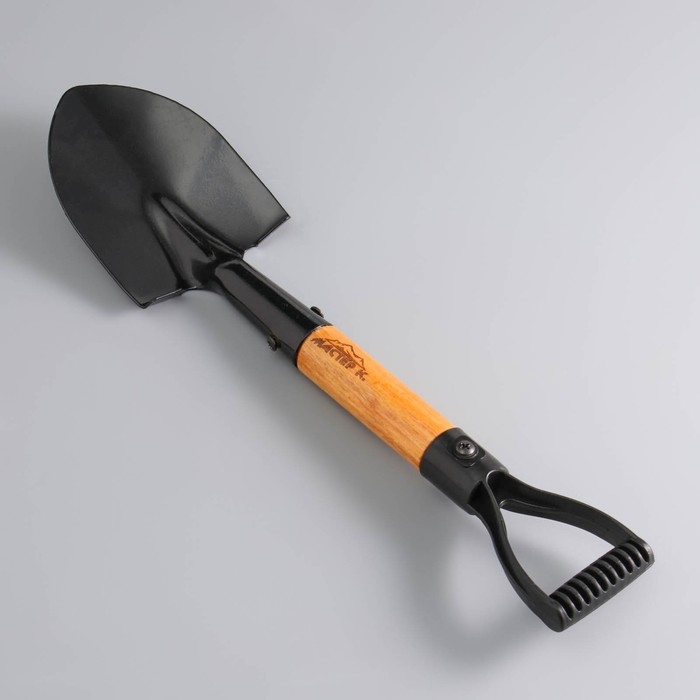 Лопата туристическая Лопата туристическая "Мастер К" штыковая, 37см, черная, дерево
