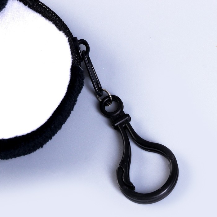 Пенал школьный &laquo;Панда&raquo;, мягкий, 20&times;6.5 см, плюш, белый