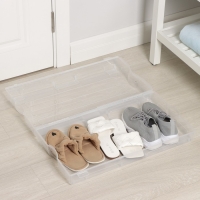 Короб для хранения обуви &laquo;Реноме&raquo;, 61&times;34&times;13 см, цвет прозрачный