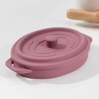 Кокотница - форма для запекания складная Доляна &laquo;Юзи&raquo;, силикон, 16,5&times;11&times;7,5 см, цвет МИКС