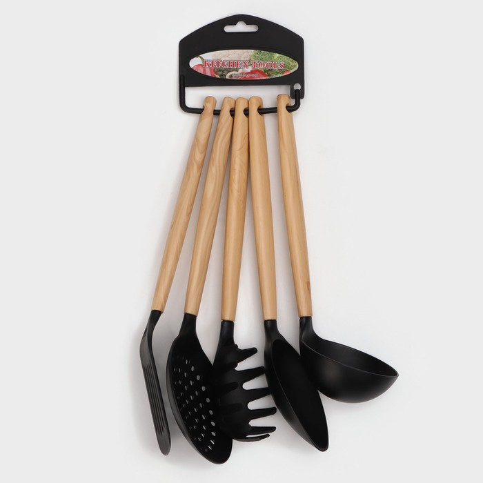 Набор кухонных принадлежностей Доляна &laquo;Брауни&raquo;, 5 предметов, нейлон