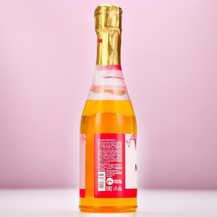 Гель для душа во флаконе шампанское «Море счастья!», 500 мл, аромат ягод, Новый Год Гель для душа во флаконе шампанское «Море счастья!», 500 мл, аромат ягод, Новый Год