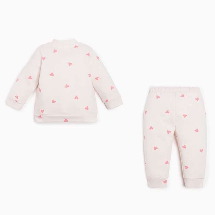 Комплект: джемпер и брюки Крошка Я &laquo;Зайчик&raquo;, рост 74-80 см, цвет бежевый