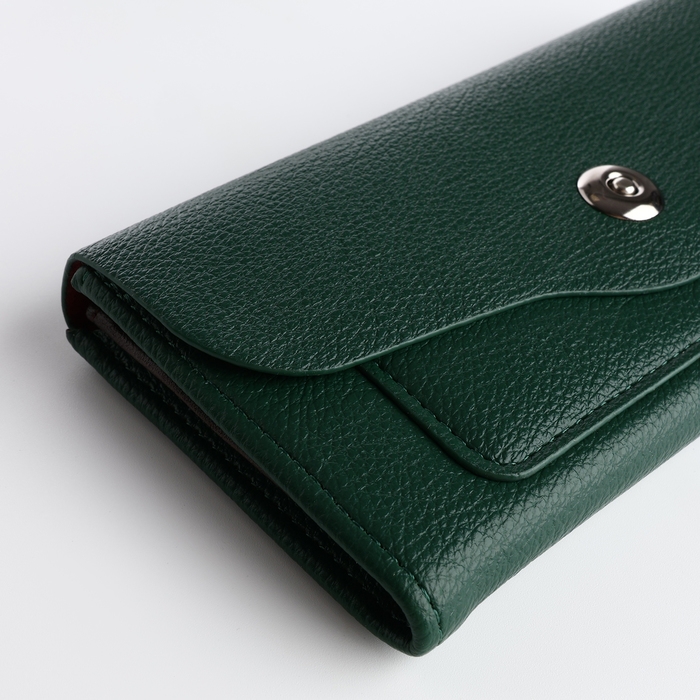 Кошелёк женский на магните, цвет зелёный Кошелёк женский на магните, цвет зелёный