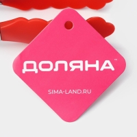 Щипцы кухонные Доляна «Лист», 35×3,5 см, цвет красный Щипцы кухонные Доляна «Лист», 35×3,5 см, цвет красный