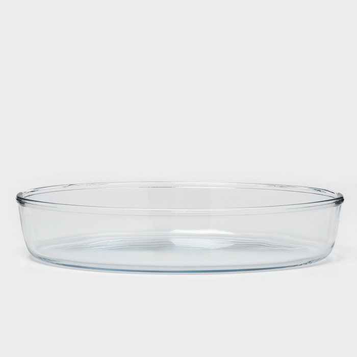 Форма стеклянная овальная для СВЧ Borcam, без крышки Форма стеклянная овальная для СВЧ Borcam, без крышки