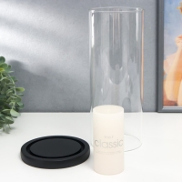 Подсвечник дерево, стекло на 1 свечу "Эстет" 21,5х12,5х12,5 см Подсвечник дерево, стекло на 1 свечу "Эстет" 21,5х12,5х12,5 см