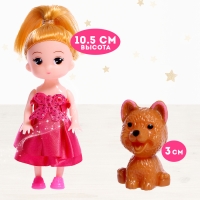 Дом для кукол &laquo;Сказочная жизнь&raquo; с куклой, питомцем и аксессуарами, свет