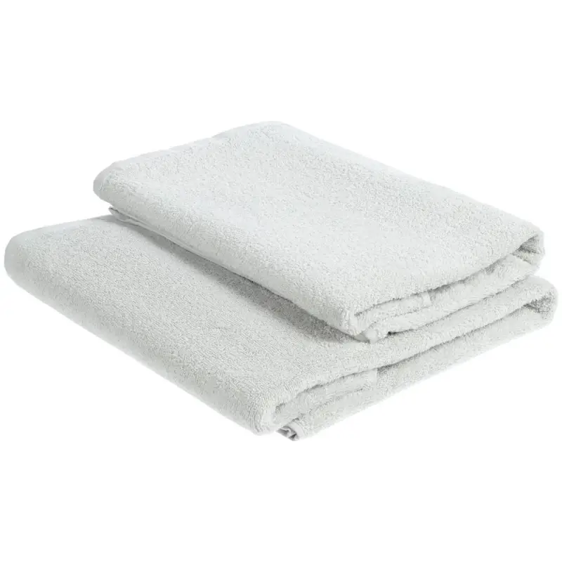 Полотенце махровое &laquo;Кронос&raquo;, большое, светло-серое