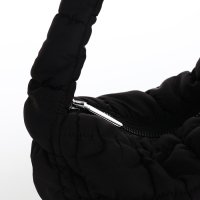 Сумка молодёжная на молнии, цвет чёрный