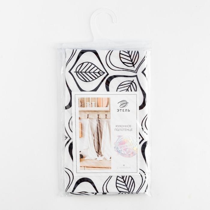 Полотенце Этель Leaves 40х73см, 100% хлопок, саржа 190 г/м2 Полотенце Этель Leaves 40х73см, 100% хлопок, саржа 190 г/м2