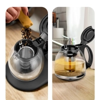 Чайный набор стеклянный чайник, заварник КТ-6732 2 л+1,2 л Чайный набор стеклянный чайник, заварник КТ-6732 2 л+1,2 л