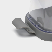 Маслёнка пластиковая «Летиция», 16.5×10 см, цвет пыльно-серый Маслёнка пластиковая «Летиция», 16.5×10 см, цвет пыльно-серый