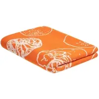 Плед Citrion, оранжево-белый Плед Citrion, оранжево-белый