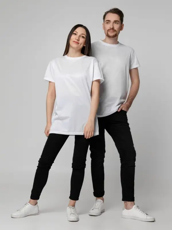 Футболка унисекс для сублимации Paint Tee, белая, размер 50