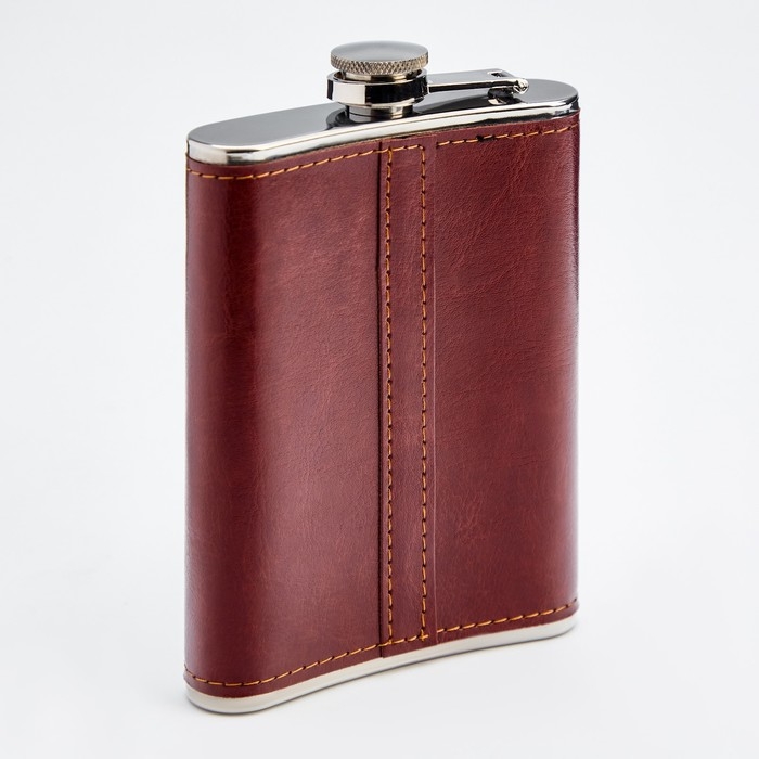 Фляжка для алкоголя и воды, 270 мл, Фляжка для алкоголя и воды, 270 мл, "Танковые войска", нержавеющая сталь, подарочная, 9 oz