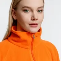Куртка флисовая унисекс Fliska, оранжевая, размер XS/S