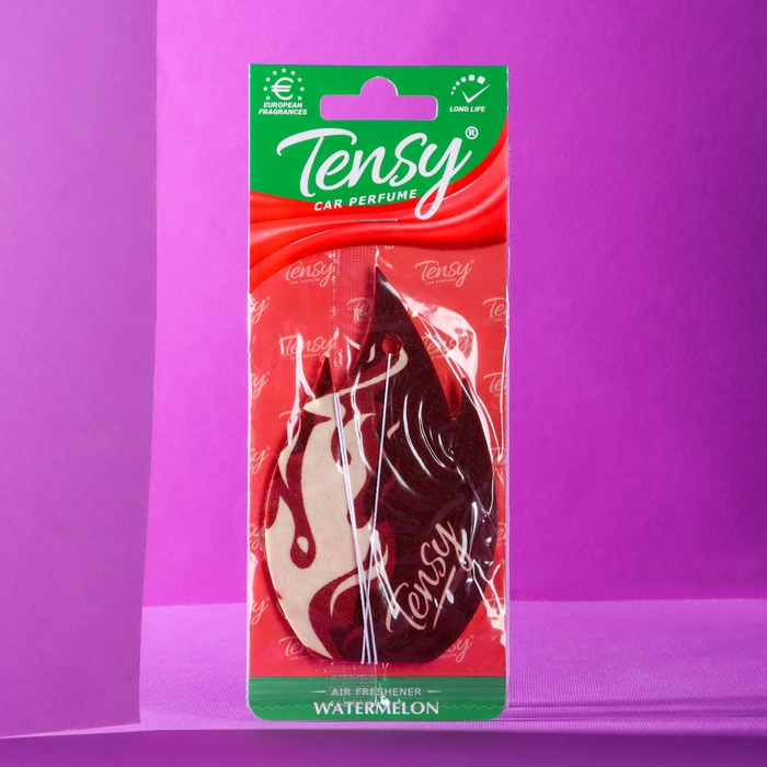 Ароматизатор подвесной Tensy картонный, Арбуз TA-05 МИКС Ароматизатор подвесной Tensy картонный, Арбуз TA-05 МИКС