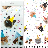 Скатерть одноразовая &laquo;Котики и Собачки&raquo;, 120х180 см, 1 шт.