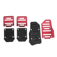 Накладки на педали Cartage, антискользящие, красный, набор 3 шт Накладки на педали Cartage, антискользящие, красный, набор 3 шт