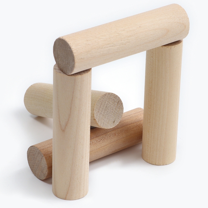 Спортивная игра &laquo;Городки&raquo; в коробке (дерево, 12 элементов, 15 фигур)