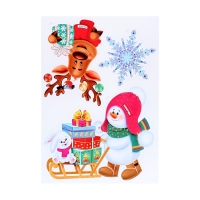 Набор украшений из картона "Новогодний" 15 деталей, 21,5 х 30 см Набор украшений из картона "Новогодний" 15 деталей, 21,5 х 30 см