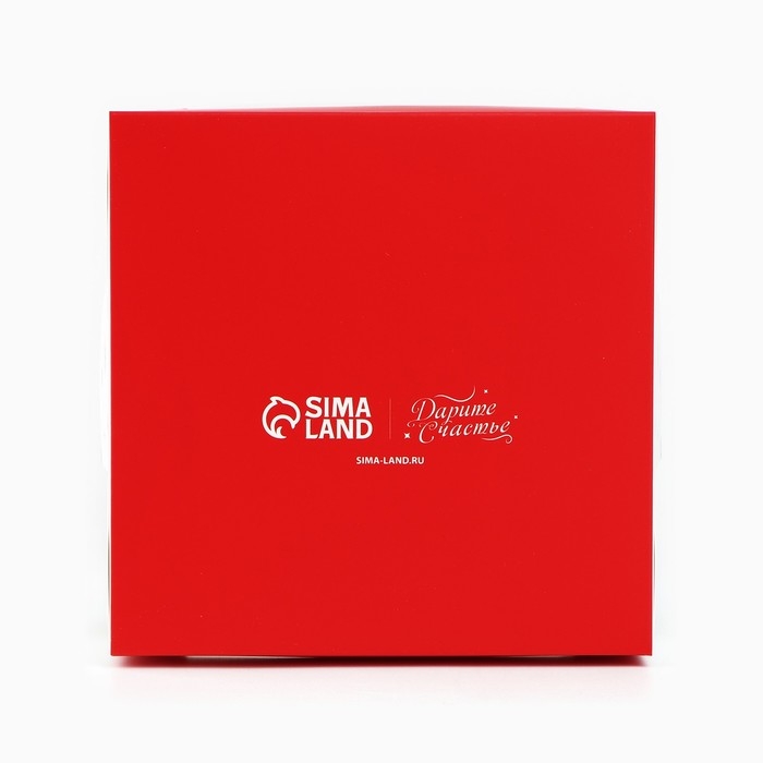 Складная коробка под маленький торт «Зимний город», 15 х 15 х 18 см, Новый год Складная коробка под маленький торт «Зимний город», 15 х 15 х 18 см, Новый год