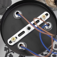 Люстра "Рузанна" 3хЕ27 40Вт черно-золотой 58х58х27 см BayerLux