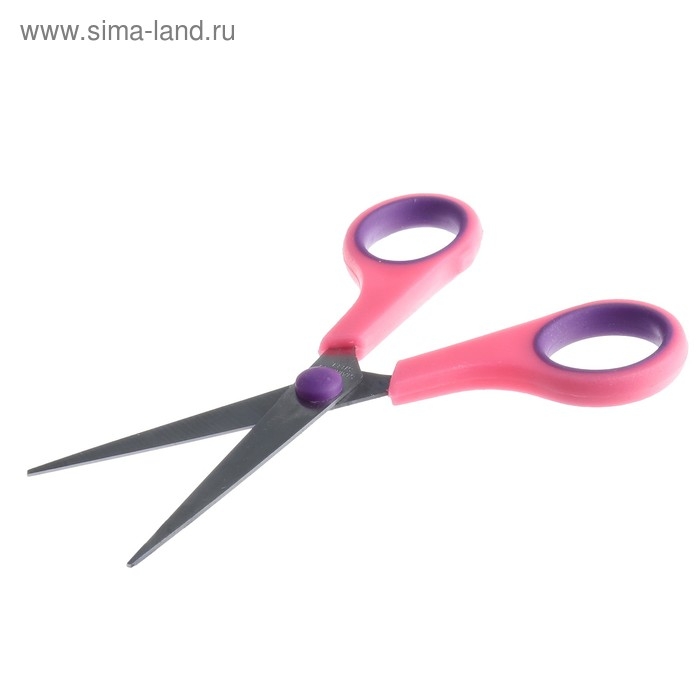 Ножницы канцелярские Ножницы канцелярские "Тропик", 13,5 см, пластиковые ручки, блистер, корпус МИКС