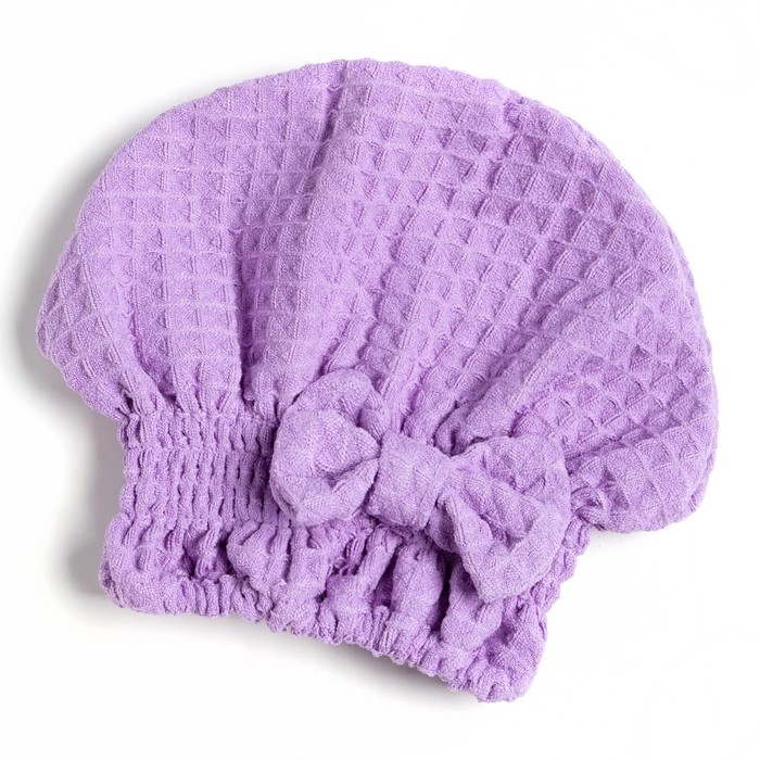 Набор для бани и ванной Этель «Вафля» полотенце 70*140 см+чалма 21*25 см, цв.фиолетовый Набор для бани и ванной Этель «Вафля» полотенце 70*140 см+чалма 21*25 см, цв.фиолетовый