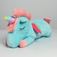 Мягкая игрушка &laquo;Единорог&raquo;, с пледом, цвет голубой