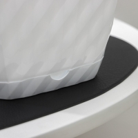 Горшок для цветов с поддоном &laquo;Классика&raquo;, 1 л, пластиковый, белый