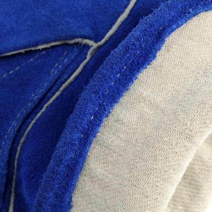 Краги сварщика спилковые WELDESTAR, 350 мм, АВ, усиленные, синие Краги сварщика спилковые WELDESTAR, 350 мм, АВ, усиленные, синие