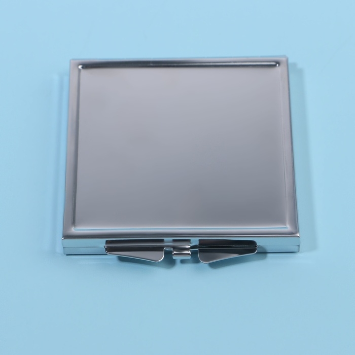 Зеркало складное, 6 &times; 6 см, цвет серебристый