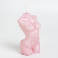 Свеча фигурная ароматическая "Женский силуэт", 9,5х4,5 см, пион Свеча фигурная ароматическая "Женский силуэт", 9,5х4,5 см, пион