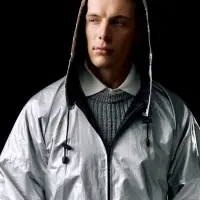 Дождевик Palladio Pockets, серебристый, размер XXL