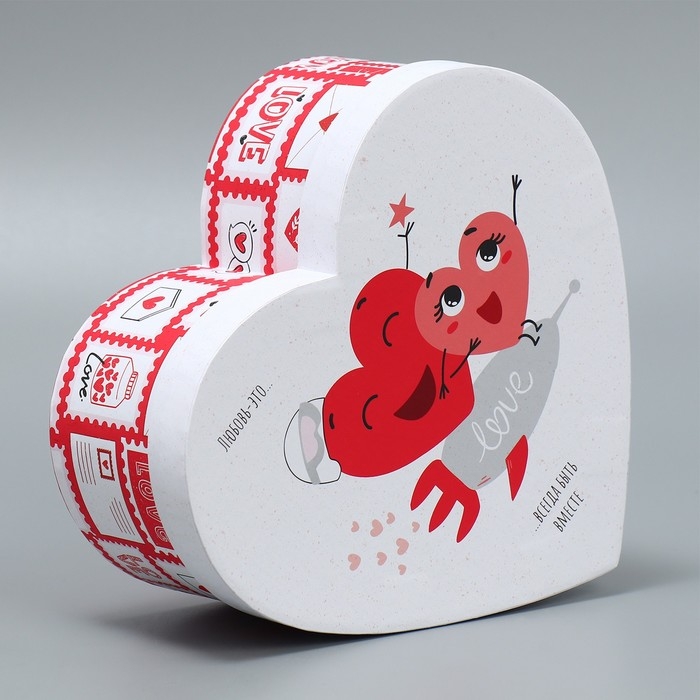 Коробка подарочная, упаковка, &laquo;Любовь повсюду&raquo;, 18.5 х 17 х 7.5 см