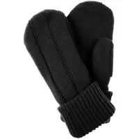 Варежки Knit Beat, черные, размер S/M