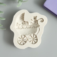 Молд силикон "Коляска" 1,5х6,5х8 см Молд силикон "Коляска" 1,5х6,5х8 см
