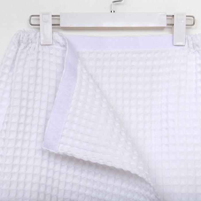 Парео вафельное банное Этель &laquo;Boho&raquo; 80*145 см. цв. белый, 100% хл, 290 г/м2