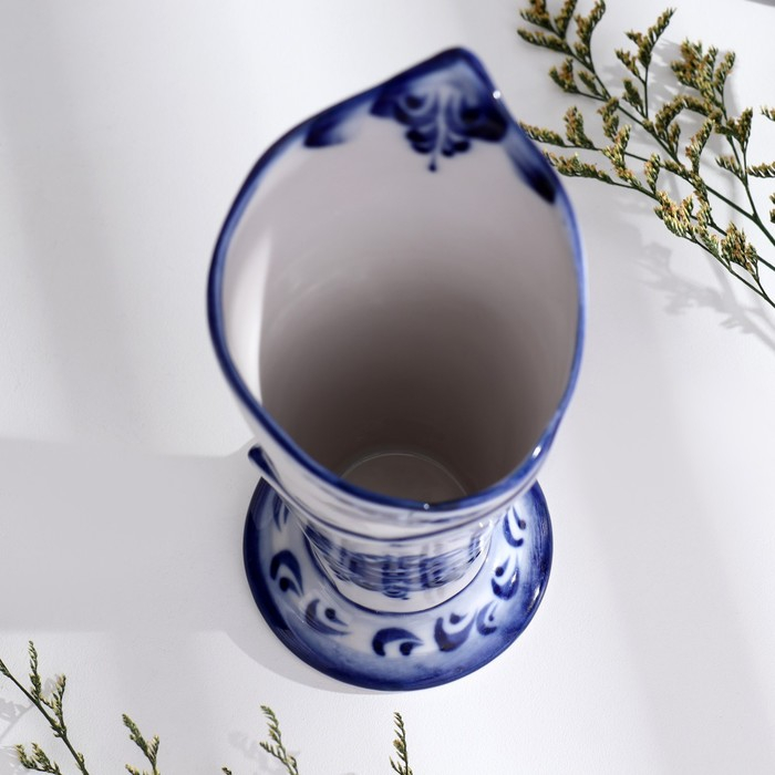 Салфетница &laquo;Эффект&raquo;, 8&times;7,5&times;17,5 см, гжель