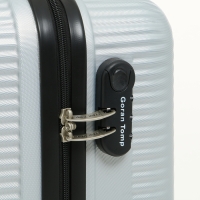 Чемодан малый 47 л (S) Goran Tomp, отдел на молнии, кодовый замок, 4 колеса, цвет серый Чемодан малый 47 л (S) Goran Tomp, отдел на молнии, кодовый замок, 4 колеса, цвет серый