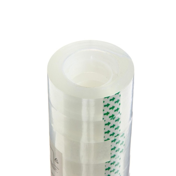 Набор из 8 штук, клейкая лента, 19 мм х 33 м, кристально-прозрачная Набор из 8 штук, клейкая лента, 19 мм х 33 м, кристально-прозрачная