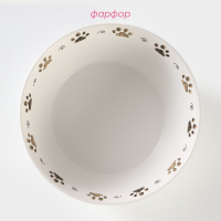 Салатник фарфоровый «Коты-аристократы», 1 л, d=18 см, цвет белый Салатник фарфоровый «Коты-аристократы», 1 л, d=18 см, цвет белый