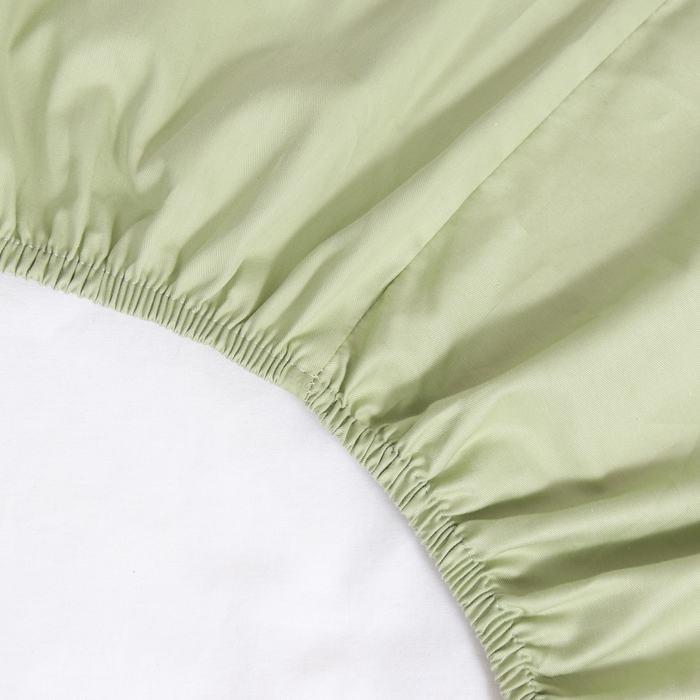 Простыня на резинке LoveLife Young grass 160*200+25 см, сатин, 125г/м&sup2;