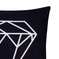 Наволочка декоративная Этель Геометрия &laquo;Алмаз&raquo; 40х40 см, велюр