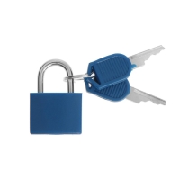 Замок навесной для чемодана, малый, синий Замок навесной для чемодана, малый, синий